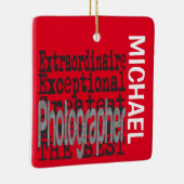 Fotografe Extraordinaire CUSTOM Keramisch Ornament (Rechts)