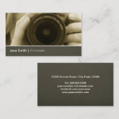 Fotografe fotograaf Camera Lens Visitekaartje (Voorkant / Achterkant)