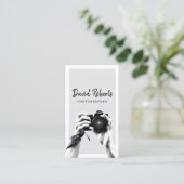 Fotografe Holding Camera Elegant Photography Bu Visitekaartje (Staand voorkant)