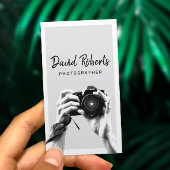 Fotografe Holding Camera Elegant Photography Bu Visitekaartje