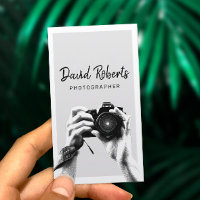 Fotografe Holding Camera Elegant Photography Bu