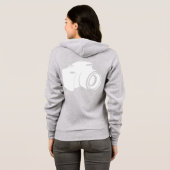 Fotografe jas met camera op achterzijde hoodie (Achterkant volledig)