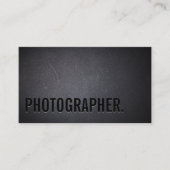 Fotografe minimalistische gebold tekst fotografie visitekaartje (Voorkant)