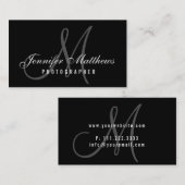 Fotografe minimalistische legante scriptfotografie visitekaartje (Voorkant / Achterkant)