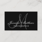 Fotografe minimalistische legante scriptfotografie visitekaartje (Voorkant)