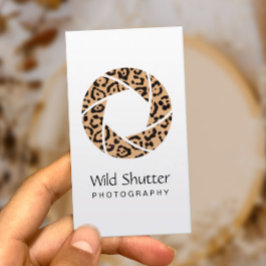 Fotografe Modern Leopard Shutter Fotografie Visitekaartje
