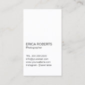 Fotografe Modern Leopard Shutter Fotografie Visitekaartje (Achterkant)