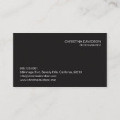  fotografe portefeuille van werkzaamheden visitekaartje (Achterkant)