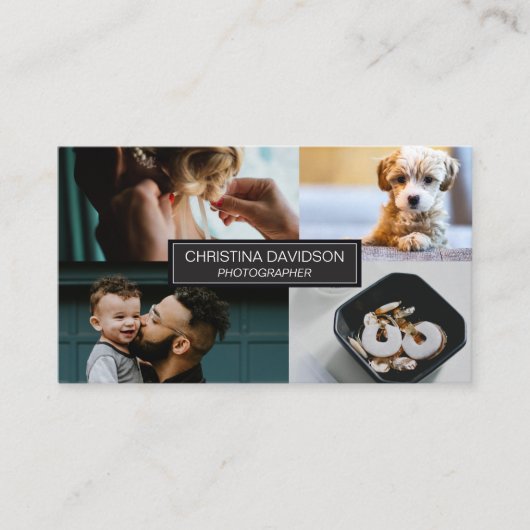  fotografe portefeuille van werkzaamheden visitekaartje (Voorkant)