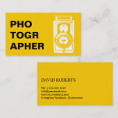 Fotografe Typografie  camera Fotografie Visitekaartje (Voorkant / Achterkant)
