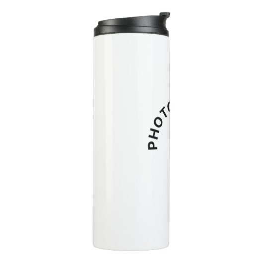 Fotografe vader thermosbeker (Gedraaid links)