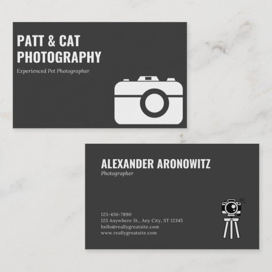 Fotografe visitekaartje (Voorkant / Achterkant)