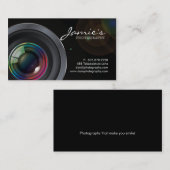 Fotografe Visitekaartje Modern Black Spotlight (Voorkant / Achterkant)