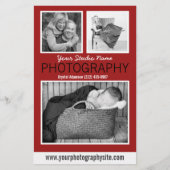 Fotografe zakelijke handleiding met drie foto's flyer (Voorkant)