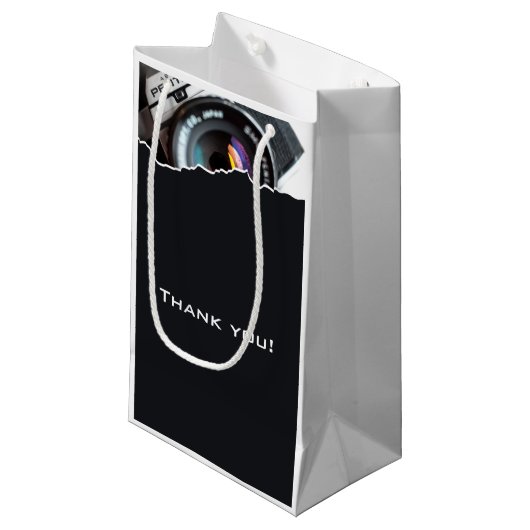 Fotografe zwart-wit Dank je Klein Cadeauzakje (Voorkant Gekanteld)