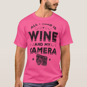 Fotografeer alles wat ik nodig heb is wijn en mijn t-shirt