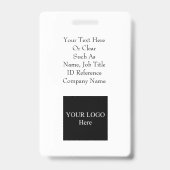 Fotografen Fotobedrijf Sjabloon-ID Badge (Achterkant)