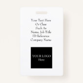 Fotografen Fotobedrijf Sjabloon-ID Badge (Achterkant)