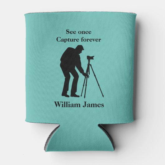 Fotografen gepersonaliseerd blikjeskoeler (Voorkant)