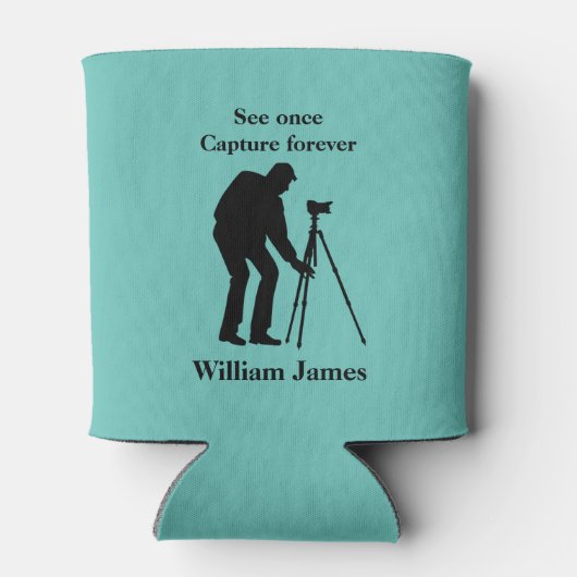 Fotografen gepersonaliseerd blikjeskoeler (Achterkant)