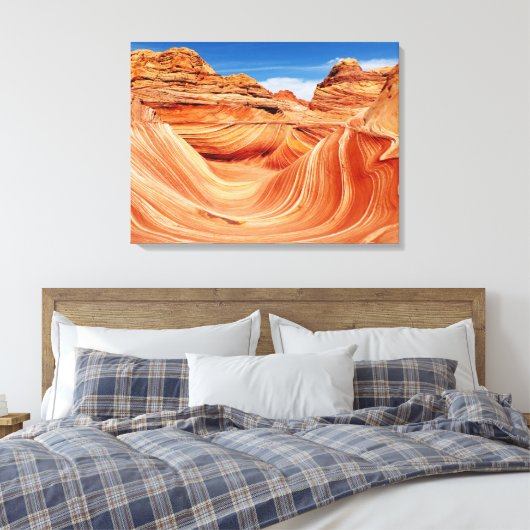 Fotografen Paradise The Wave Originele beeldende k Canvas Afdruk (Insitu (Slaapkamer))