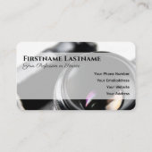 Fotografen Videografen DSLR Camera lenzen Visitekaartje (Achterkant)