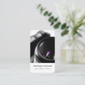 Fotografen Videografen DSLR Camera lenzen Visitekaartje (Staand voorkant)
