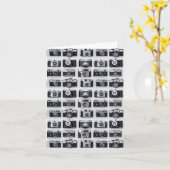 Fotografen voor de oude camera, leeg binnenin kaart (Gele Bloem)