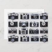 Fotografen voor de oude camera van de Retrocamera Briefkaart (Voorkant / Achterkant)