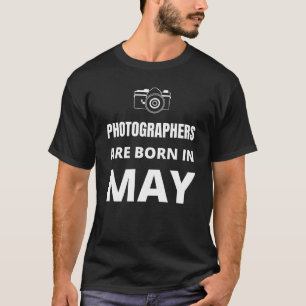 Fotografen worden geboren in mei t-shirt
