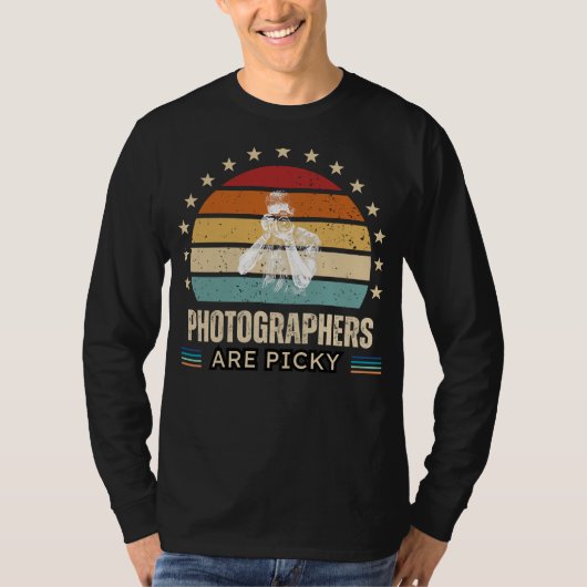 Fotografen zijn kieskeurig Grappig T-shirt - Fotog (Voorkant)