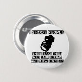 Fotografen zijn zo gewelddadig ronde button 5,7 cm (Voorkant /achterkant)