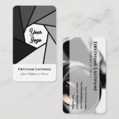 Fotografen zwart-wit DSLR Camera lenzen Visitekaartje (Voorkant / Achterkant)