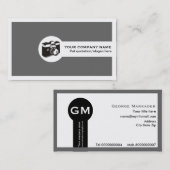 Fotografenbedrijf visitekaartjes-grey visitekaartje (Voorkant / Achterkant)