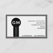 Fotografenbedrijf visitekaartjes-grey visitekaartje (Achterkant)