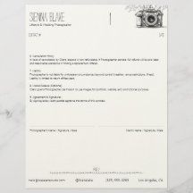 Fotografencontract voor botanische camera - Pagina