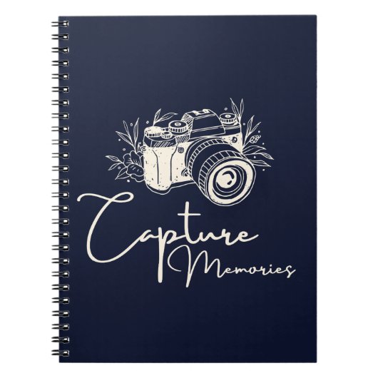 Fotograferen van Herinneringen Citaat Notitieboek (Voorkant)