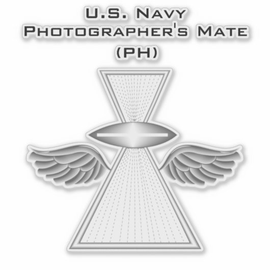 Fotografe's Mate (PH) w/wings Sticker (Voorkant)