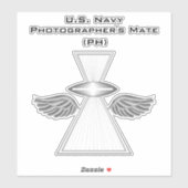Fotografe's Mate (PH) w/wings Sticker (Vel)