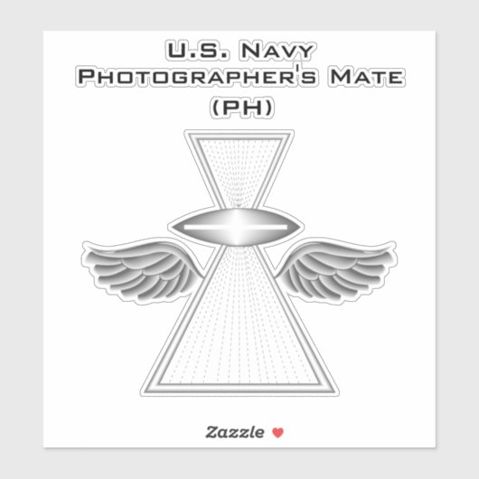 Fotografe's Mate (PH) w/wings Sticker (Vel)