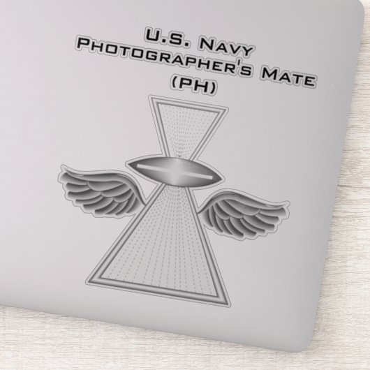 Fotografe's Mate (PH) w/wings Sticker (Detail)