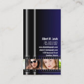 Fotografie 35 mm Foto Visitekaartje blauw (Achterkant)