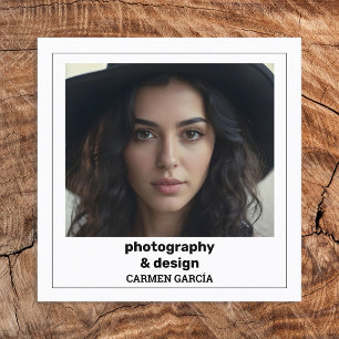 Fotografie Aangepaste QR Vierkante Visitekaartje