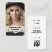 Fotografie Aangepaste QR Visitekaartje (Voorkant / Achterkant)