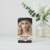 Fotografie Aangepaste QR Visitekaartje (Staand voorkant)