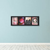 Fotografie alfabet Collage, HOME Letter Word Art Canvas Afdruk (Insitu (Houten vloer))