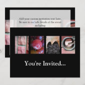 Fotografie alfabet Collage, HOME Letter Word Art Kaart (Voorkant / Achterkant)