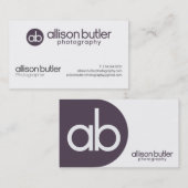 Fotografie Allison Butler Visitekaartje (Voorkant / Achterkant)
