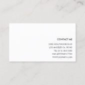 Fotografie apparatuur Moderne fotograaf Visitekaartje (Achterkant)