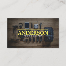 Fotografie apparatuur Moderne fotograaf Visitekaartje